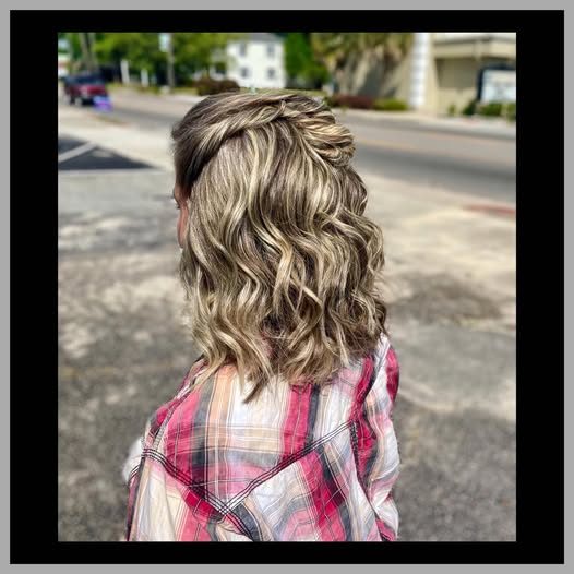 Finished balayage result.